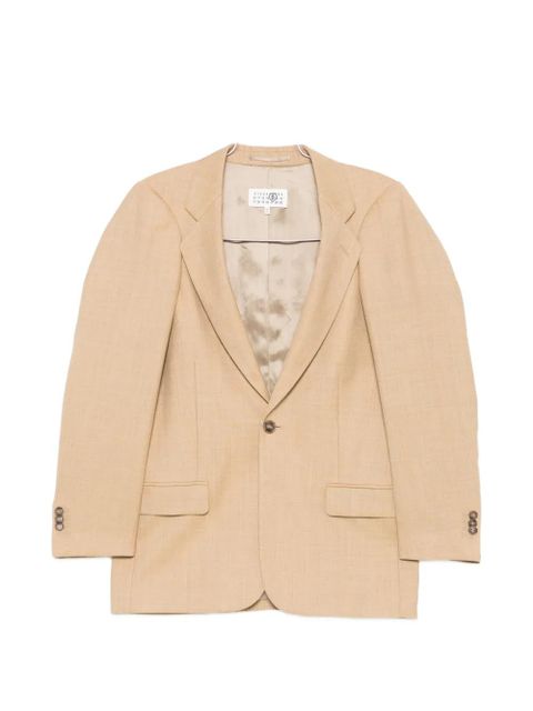 MM6 Maison Margiela single-breasted blazer - Neutrals - zdjęcie produktu nr 1