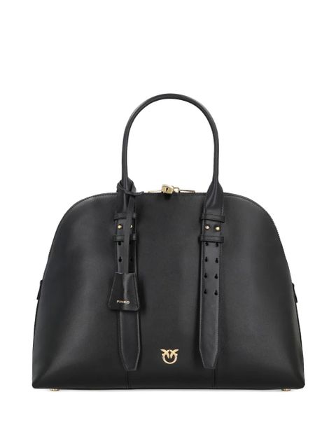 PINKO maxi Escape leather tote bag - Black - zdjęcie produktu nr 2
