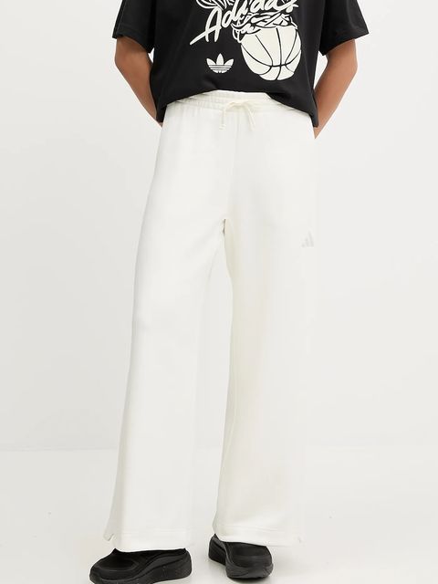 adidas spodnie dresowe All SZN damskie kolor beżowy gładkie JV7251 - zdjęcie produktu nr 1