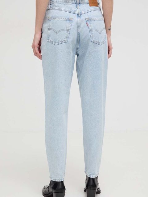 Levi's jeansy 80S MOM JEAN damskie kolor niebieski - zdjęcie produktu nr 2