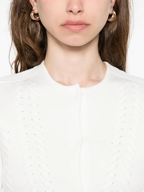 Maje cropped cardigan - White