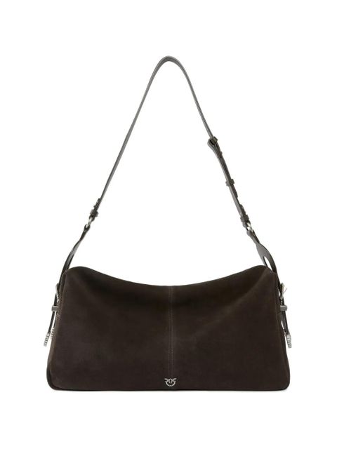 PINKO large Keeper buckle-detail suede shoulder bag - Brown - zdjęcie produktu nr 1