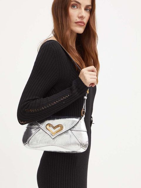 Pinko torebka kolor srebrny 103763 A1VB