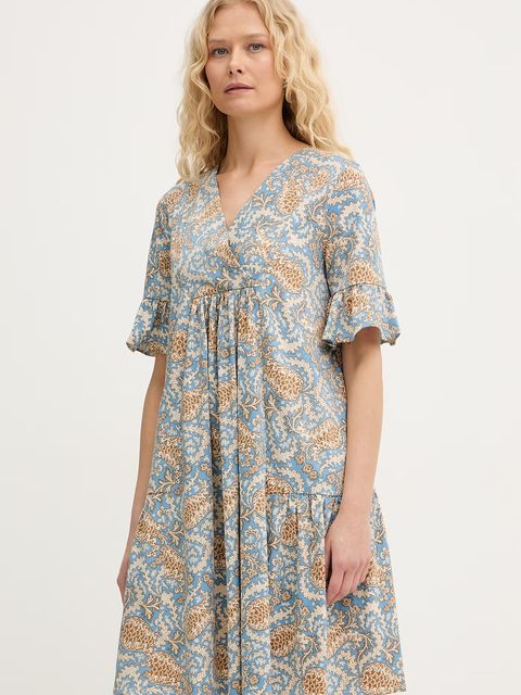 Weekend Max Mara sukienka bawełniana FUOCO - zdjęcie produktu nr 2