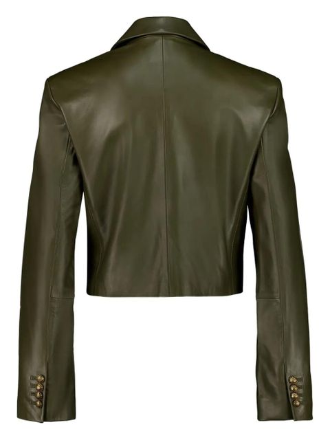 ZIMMERMANN double-breasted leather blazer - Green - zdjęcie produktu nr 2