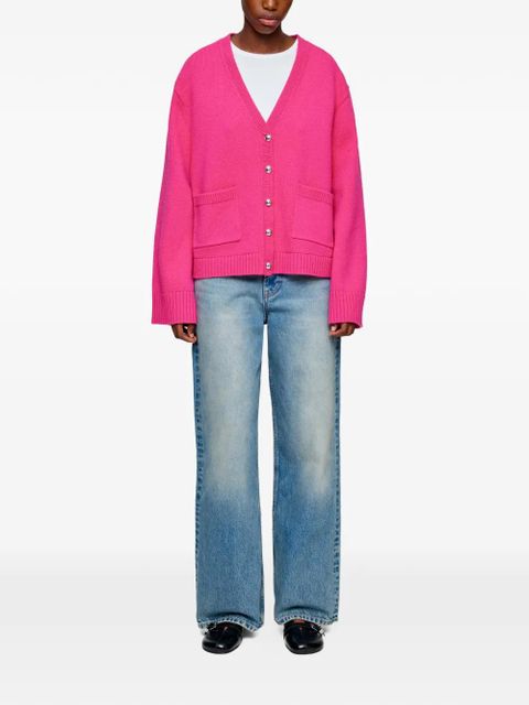 GANNI pockets cardigan - Pink - zdjęcie produktu nr 2