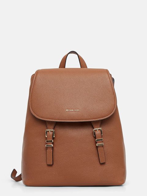 MICHAEL Michael Kors plecak skórzany QUINN damski kolor brązowy duży gładki 30T5GQNB2L - zdjęcie produktu nr 1