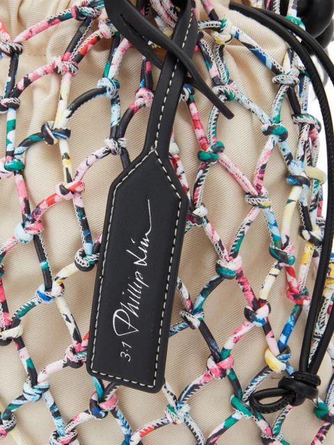 3.1 Phillip Lim Sac net-pattern drawstring tote bag - Neutrals