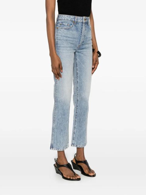 KHAITE Abigail button-fastening jeans - Blue