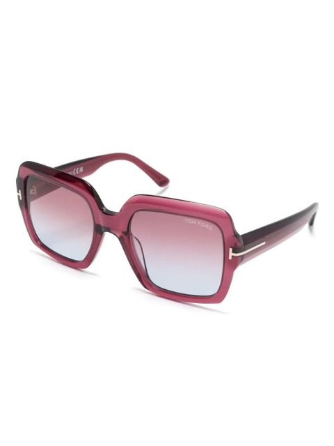 TOM FORD Eyewear Kaya oversize-frame sunglasses - Red