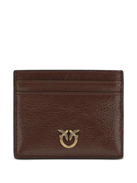 PINKO logo-plaque card holder - Brown - zdjęcie produktu nr 1