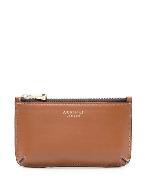 Aspinal Of London logo-print leather wallet - Brown - zdjęcie produktu nr 1