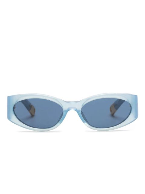 Jacquemus Les Lunettes Ovalo sunglasses - Blue - zdjęcie produktu nr 1