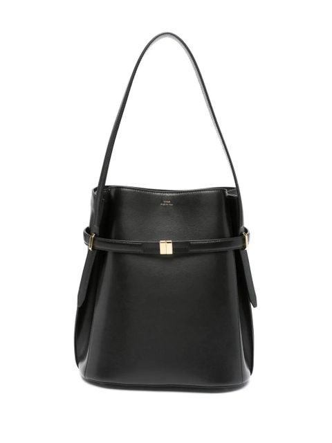TOTEME belted leather bucket bag - Black - zdjęcie produktu nr 1