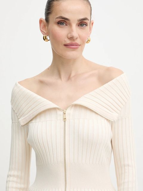 Guess kardigan KATHRYN damski kolor beżowy lekki W5YR03 Z30I2