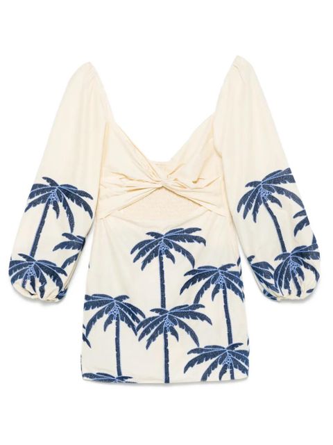 Johanna Ortiz The Power of the Sea mini dress - Neutrals - zdjęcie produktu nr 1