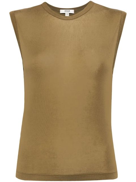 AGOLDE Nikita round-neck tank top - Green - zdjęcie produktu nr 1