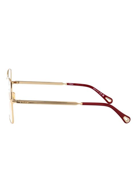 Chloé Eyewear geometric sunglasses - Gold