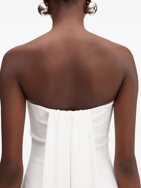 Jacquemus strapless maxi dress - White