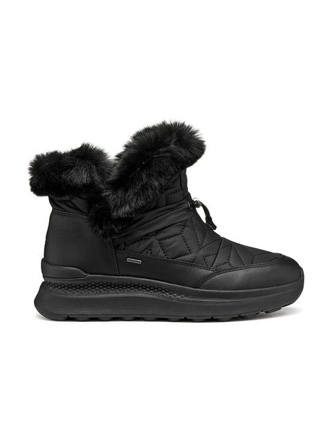 Geox botki D SPHERICA ACTIF X2 damskie kolor czarny na płaskim obcasie D46WPB 0FU85 C9999 - zdjęcie produktu nr 1