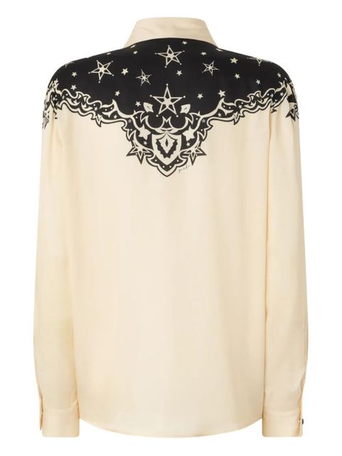 PINKO star-print collared shirt - Neutrals - zdjęcie produktu nr 2