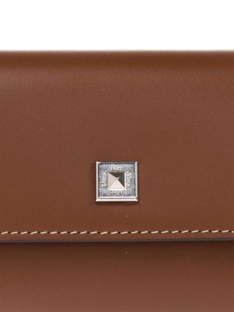 Max Mara leather compact wallet - Brown