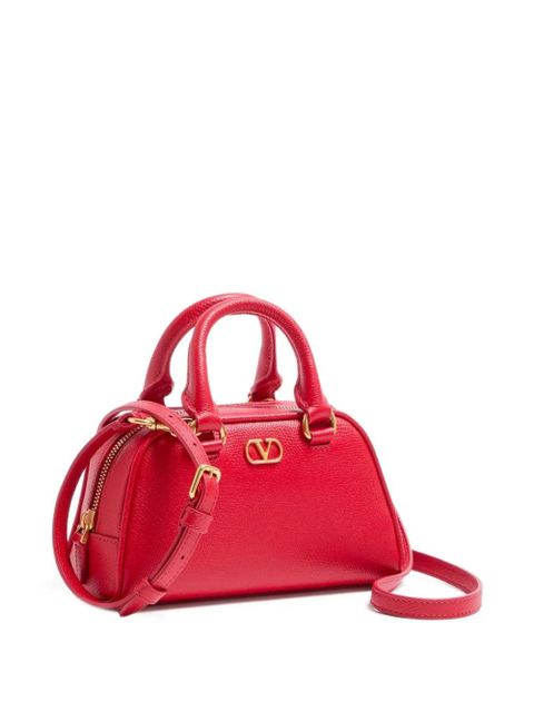Valentino Garavani mini Bowling V-logo signature tote bag - Red