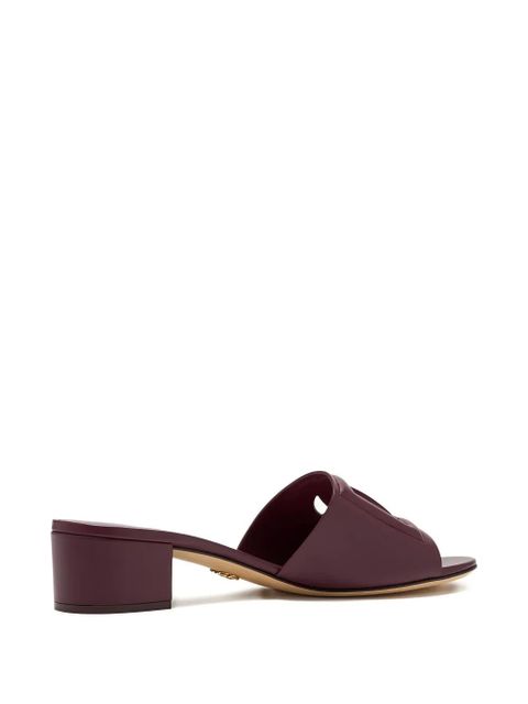 Dolce & Gabbana DNA 40mm DG-logo sandals - Purple