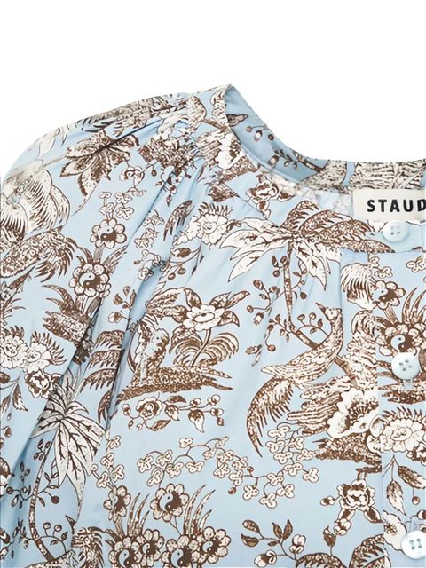 STAUD Vincent short-sleeve dress - Neutrals