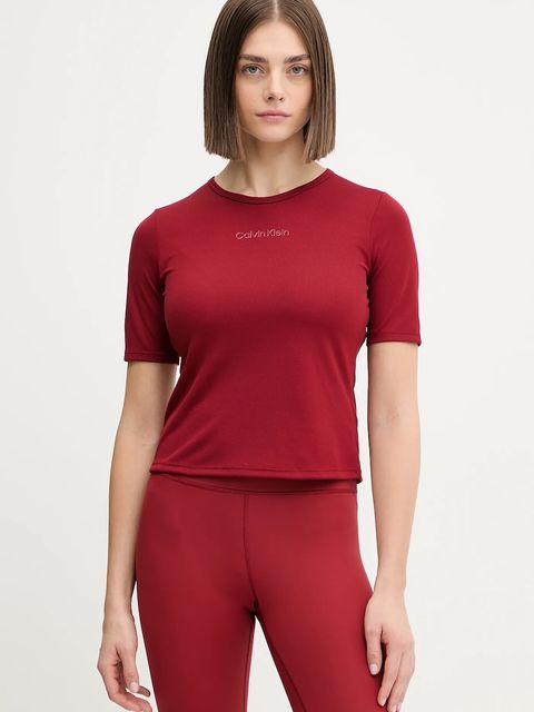 Calvin Klein Performance t-shirt treningowy kolor bordowy LVGWS4K238 - zdjęcie produktu nr 1