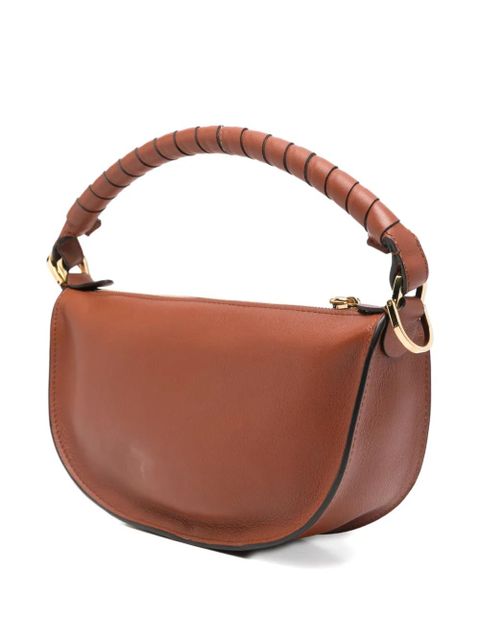 Chloé mini Marcie twisted-handle leather shoulder bag - Brown - zdjęcie produktu nr 2