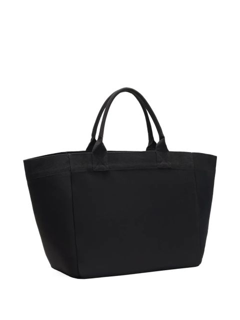 GANNI XXL logo-embellished canvas tote bag - Black - zdjęcie produktu nr 2