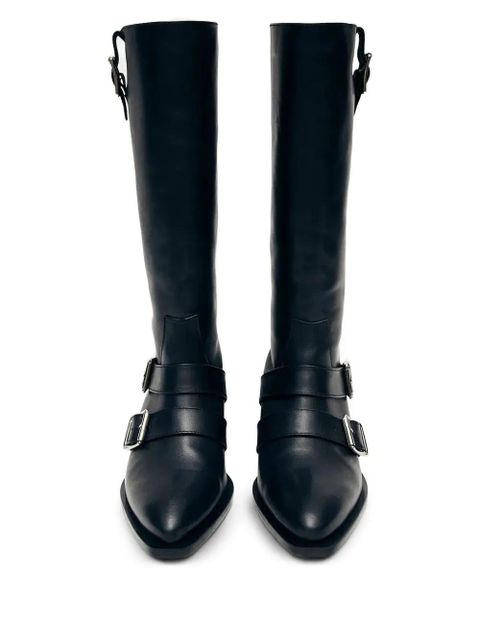 ALOHAS 45mm Ryder buckle-detail boots - Black - zdjęcie produktu nr 1