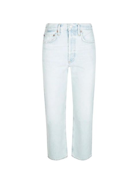 AGOLDE 90'S Crop straight-leg jeans - Blue - zdjęcie produktu nr 1