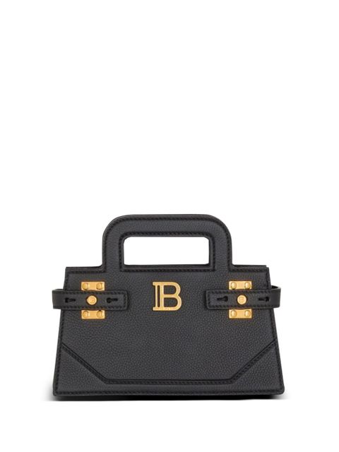 Balmain small B-Buzz leather tote bag - Black