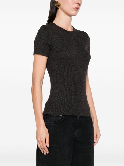 AGOLDE Harri ribbed T-shirt - Grey