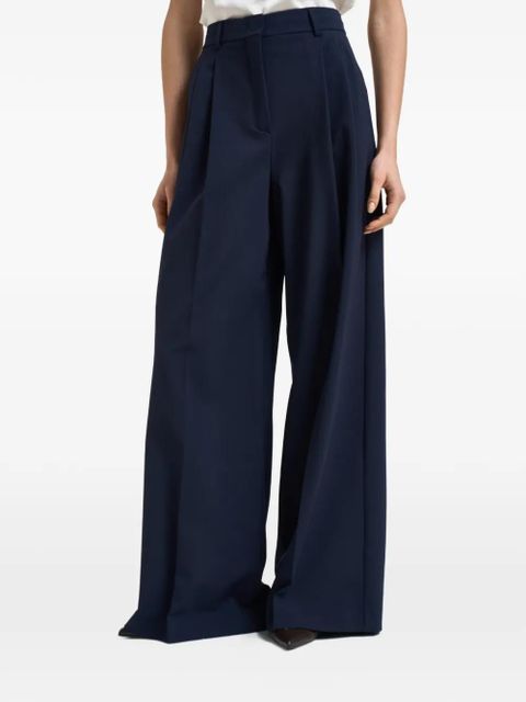 Weekend Max Mara high-rise wide-leg trousers - Blue - zdjęcie produktu nr 1