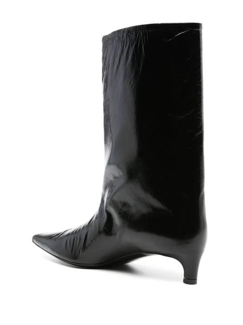 Jil Sander 30mm leather ankle boots - Black