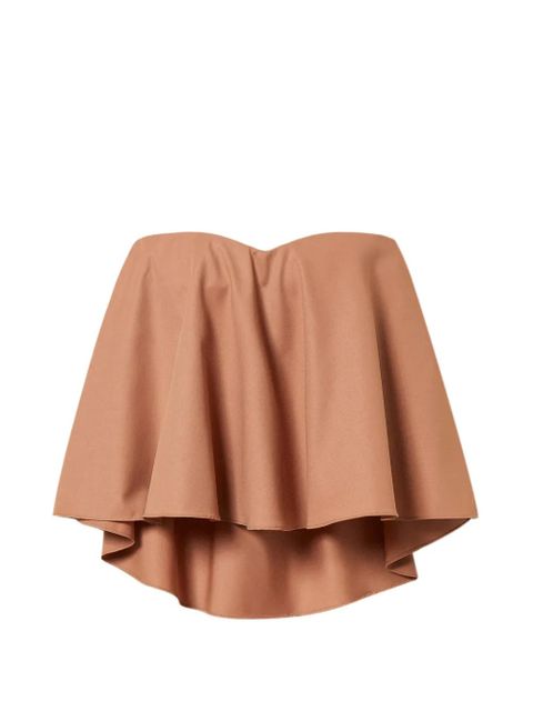 TWINSET high-low strapless top - Brown - zdjęcie produktu nr 1