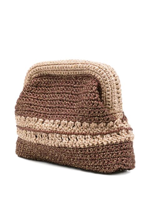 MC2 Saint Barth crochet-knit shoulder bag - Brown