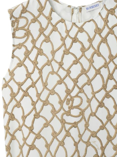Burberry knot-pattern dress - White - zdjęcie produktu nr 2