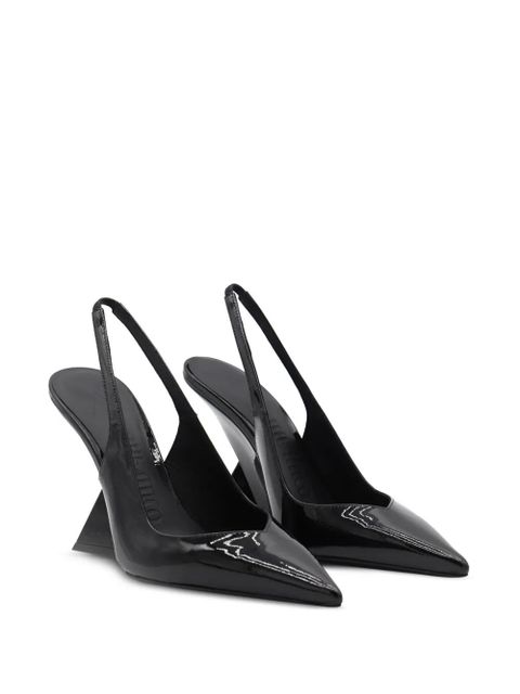 The Attico 105mm Cheope leather pumps - Black - zdjęcie produktu nr 2