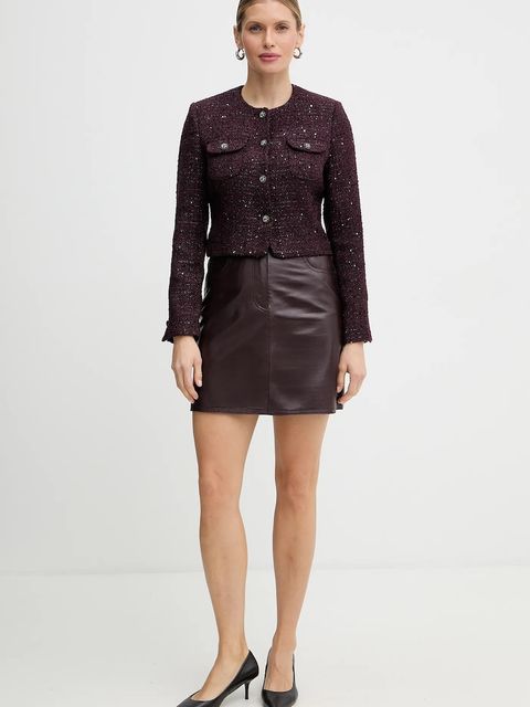 Morgan marynarka kolor bordowy jednorzędowa gładka VIKAVA