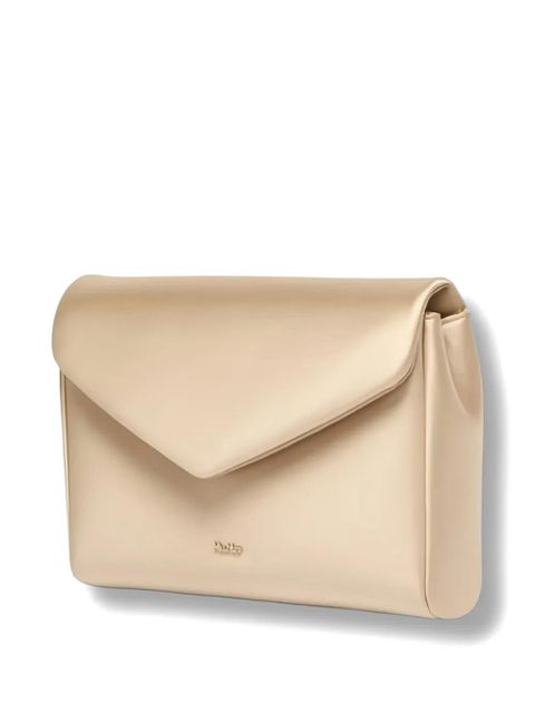 Max Mara logo-lettering clutch bag - Gold - zdjęcie produktu nr 2