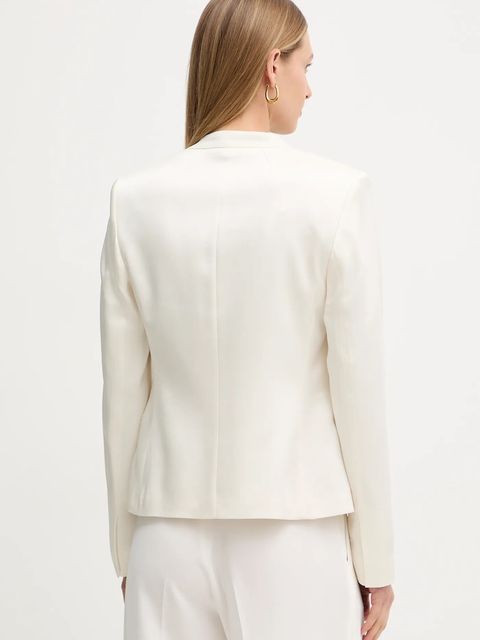 BOSS marynarka kolor beżowy jednorzędowa gładka 50548290 - zdjęcie produktu nr 2