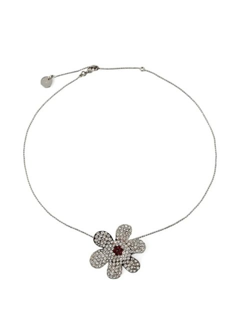 Marni flower pendant chain necklace - Silver - zdjęcie produktu nr 1