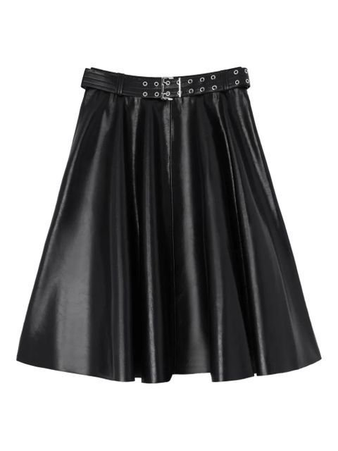 GANNI belted midi skirt - Black - zdjęcie produktu nr 1