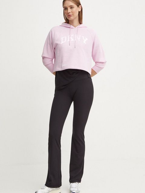 Dkny bluza damska kolor różowy gładka DP4T9811