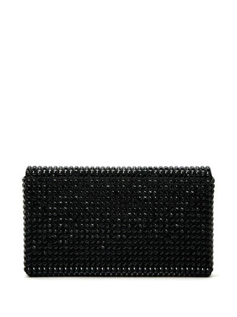Amina Muaddi Superamini Paloma crystal-embellished clutch bag - Black - zdjęcie produktu nr 2