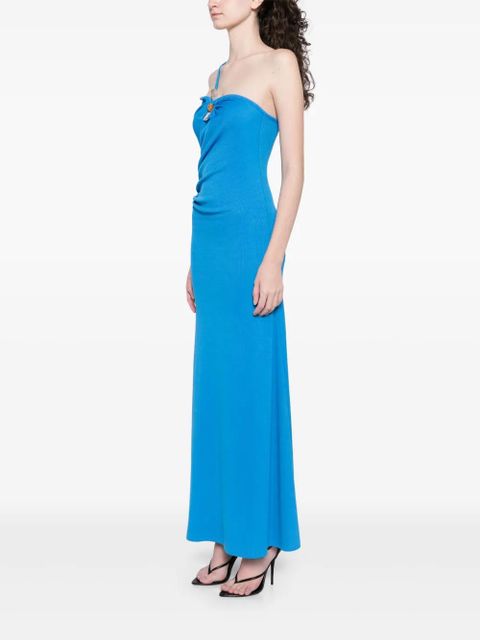 Christopher Esber concave stone cami dress - Blue